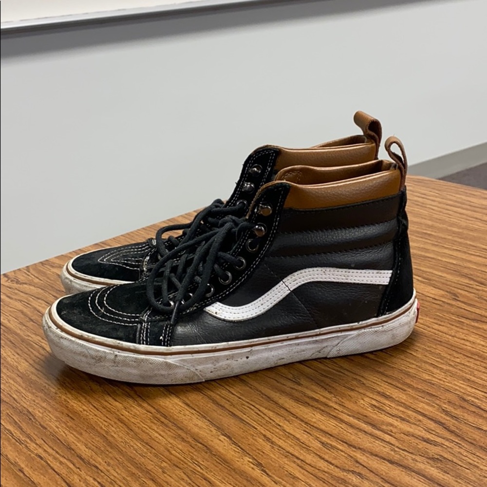 Vans leather high tops